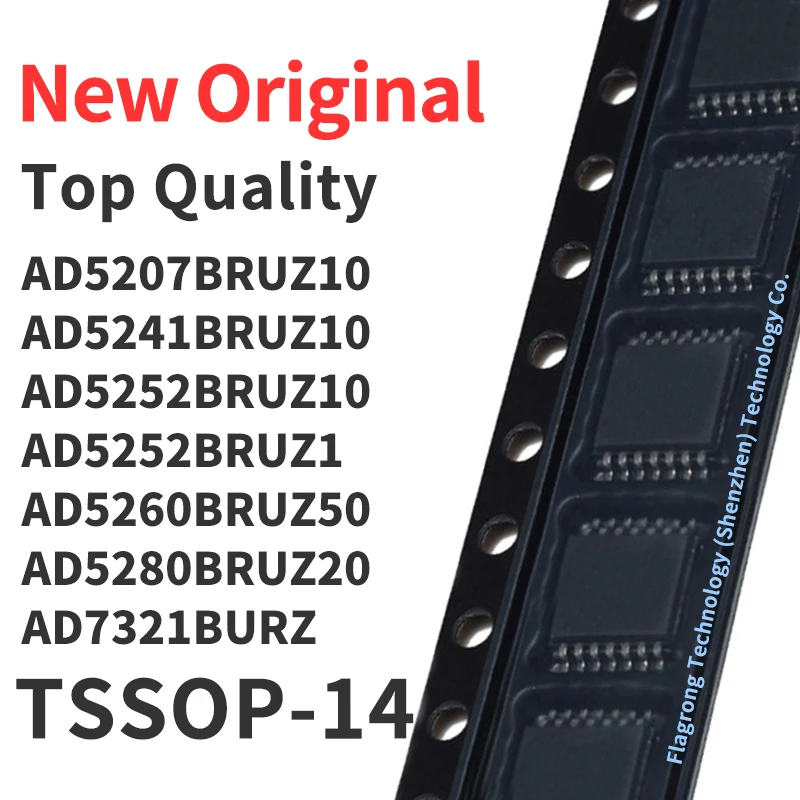 1 Piece AD5207BRUZ10 AD5241BRUZ10 AD5252BRUZ10 AD5252BRUZ1 AD5260BRUZ50 AD5280BRUZ20 AD7321BURZ TSSOP-14 Chip IC New Original