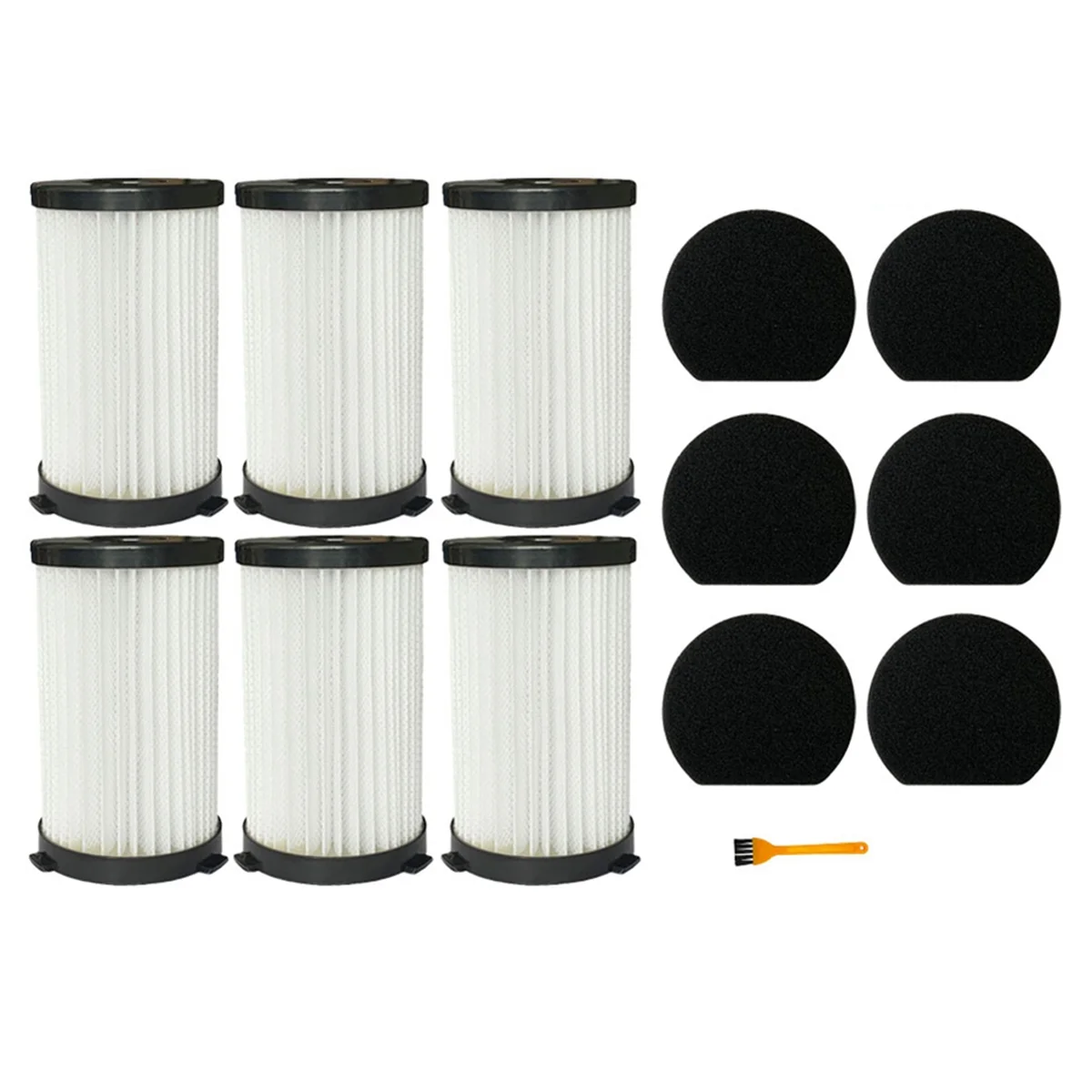 For MooSoo D600 D601 Iwoly V600 Ariete RBT 2761 2759 Conga Thunderbrush 520 560 Techwood TAE-7036 Hepa Filter Set Parts