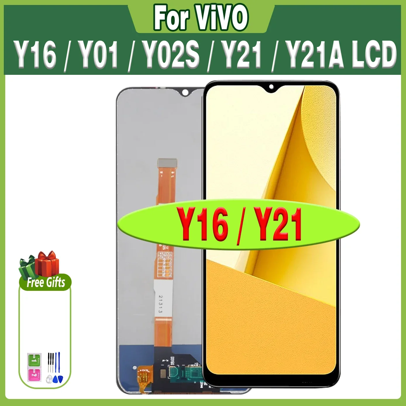 100% Tested LCD For VIVO Y21 Y21a Y21G Y02s LCD Display Touch Screen For VIVO Y16 Y21s LCD Screen Display Digitizer