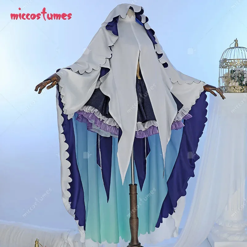 

Женский костюм CyMiccostumes Cecilia для косплея, платье и куртка с вуалью и носками до бедра