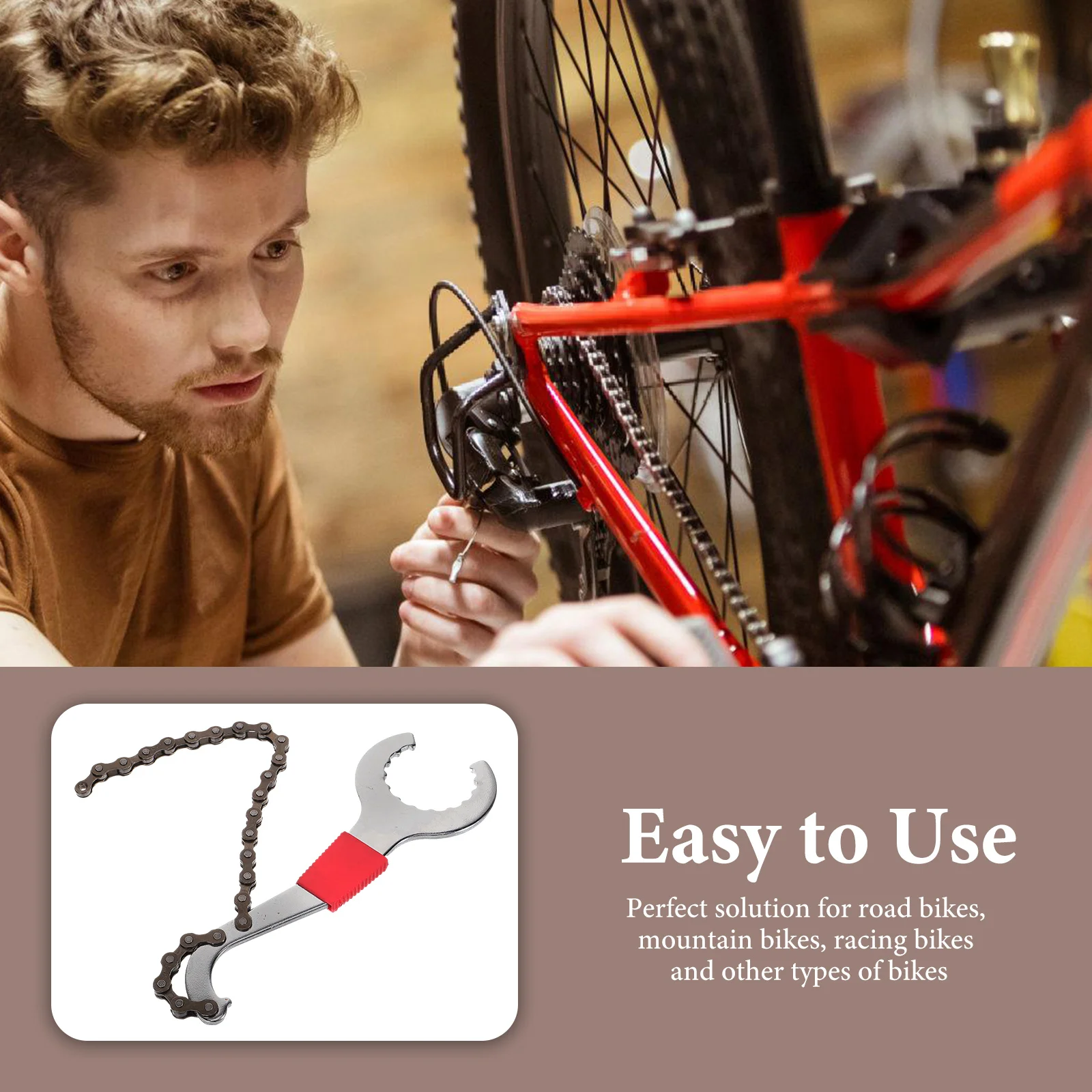

1 set Central Shaft Wrench Tool High Hardness Metal Crankset Puller for Road Mountain Bikes Repair Tool Bike Hobbyists Crank Arm