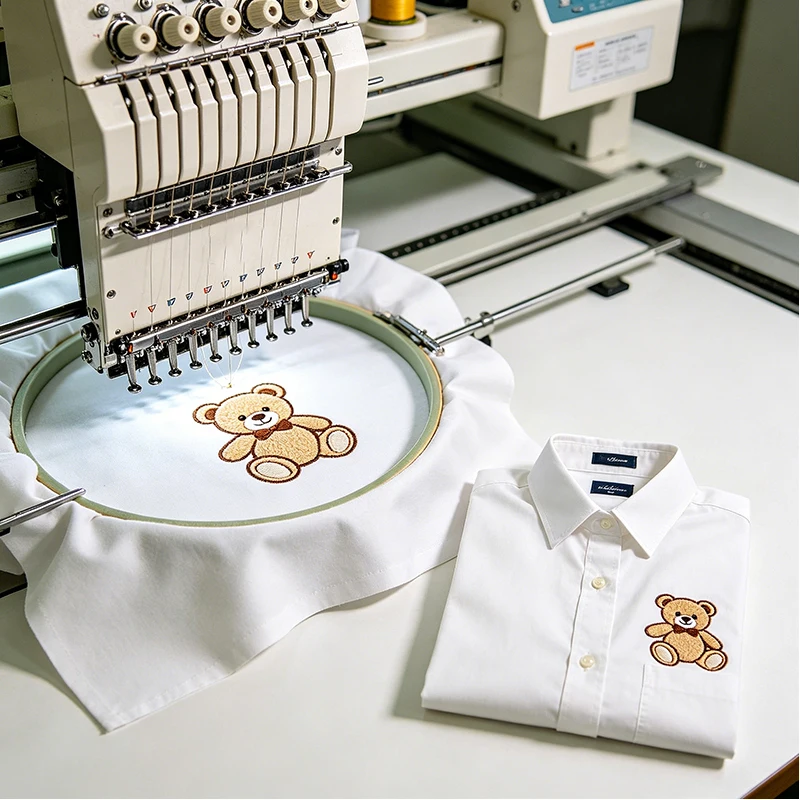 Industrial Multi Head Embroidery Machine Automatic Computerized High Speed for Large Scale Garment Textile Production Line