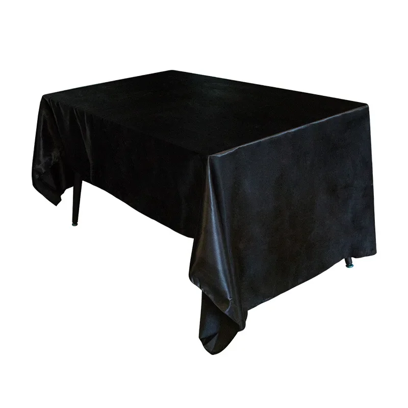 Tin Satin Square Tablecloth Wedding Banquet Decoration Silk Satin Wedding Restaurant Table Decoration Tablecloth