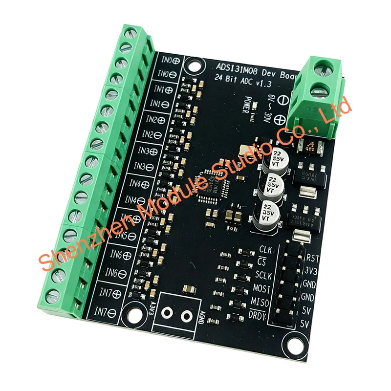 1PCS ADS131M08 ADC Module | 8 Differential Input Channels, 24-Bit High Precision Analog-to-Digital Converter