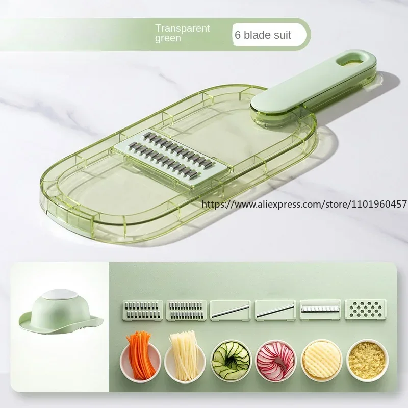 Potato Shreds, Shredder, Eraser, Slicer, Household Kitchen Multifunctional Coarse Shredded Radish and Cucumber