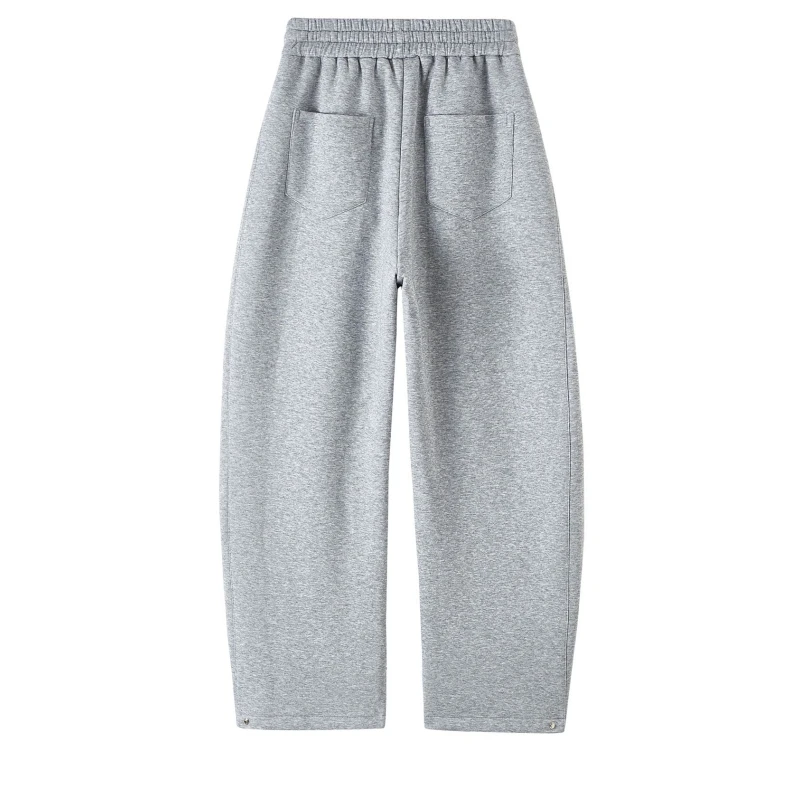 Men's Retro Breathable Printed Oversized Sweatpants With Elastic Waistband And Loose Pattern For Spring And Autumn Casual Pants