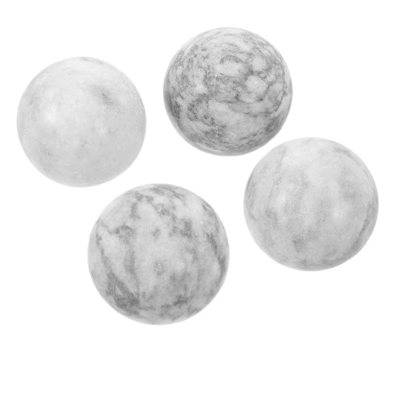 4Pcs Decorative Marble Look Balls Natural Stone Table Bowl Fillers for Farmhouse Dough Bowl Centerpiece Home Decor