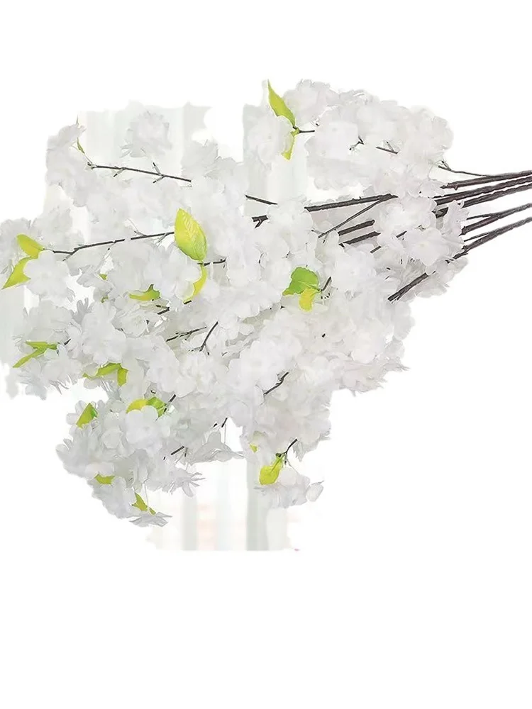 Japanische Sakura Kunstblumen, Seide, Kirschblüten, Hochzeit, Heimdekoration, Tischdekoration, Simulierte Blumen, 100 Stück – Detail 7