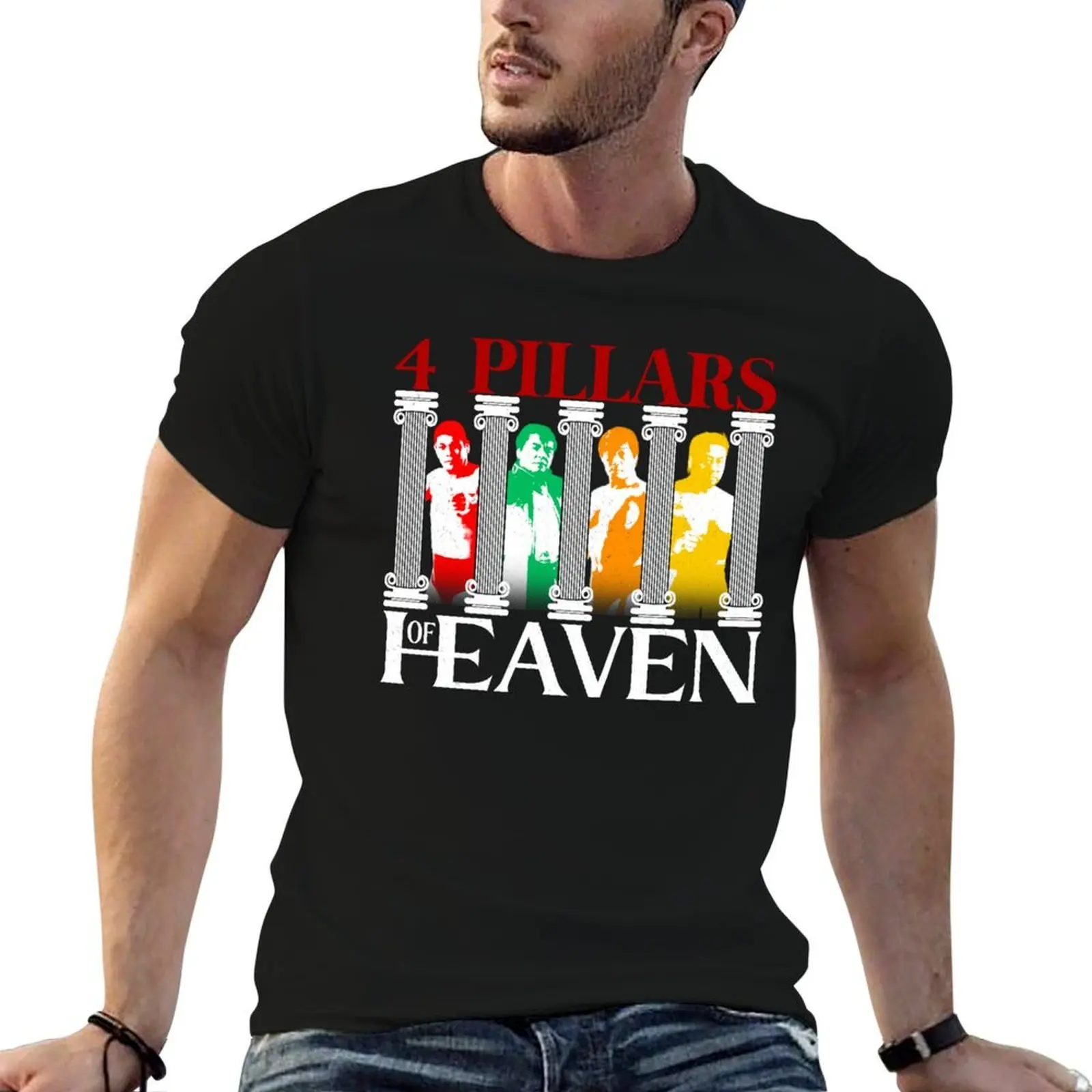 

t man t t man men g Wrestling shirts for cotton 4 T-Shirt shirts - Heaven of white pack for Pro man shirts Pillars