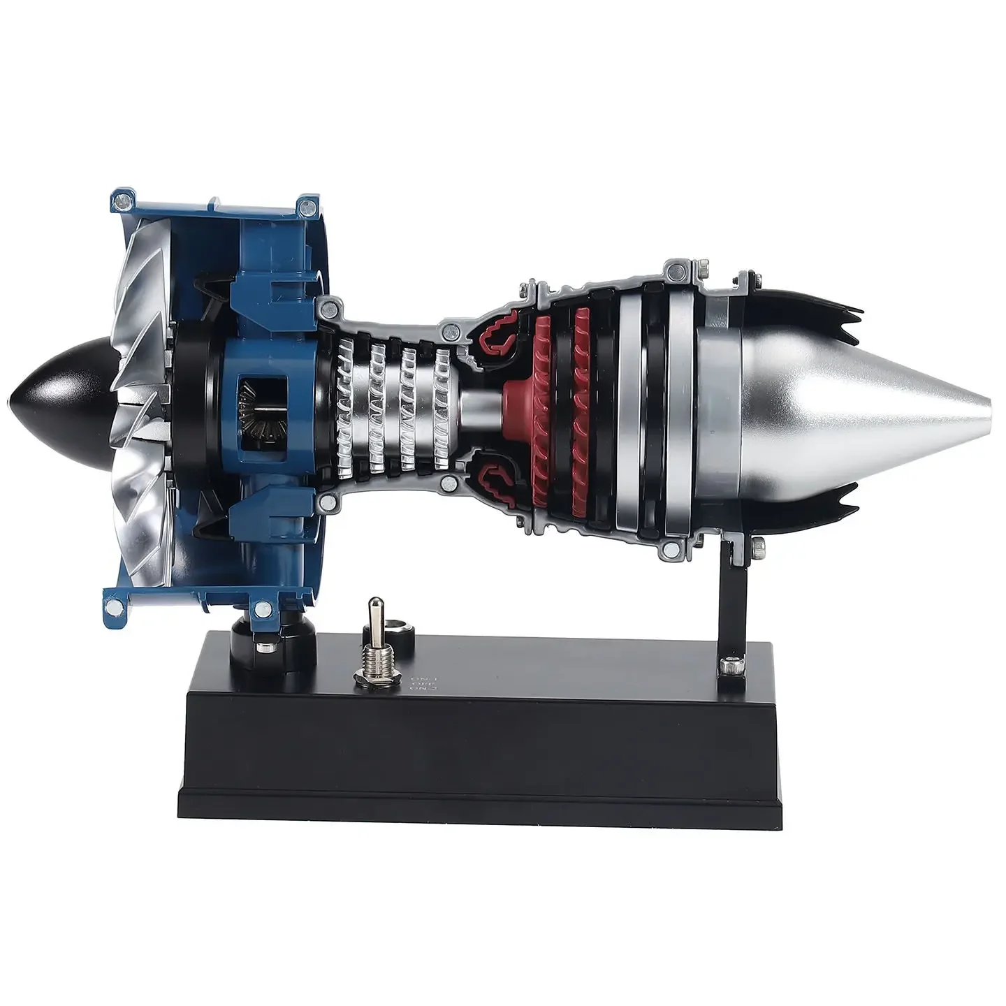 NF DIY Assembly Toy TR900 Turbofan Engine Model 170+ Parts Mini Metal Aero Electric Collectible Building Kit for Adults Hobby Gi