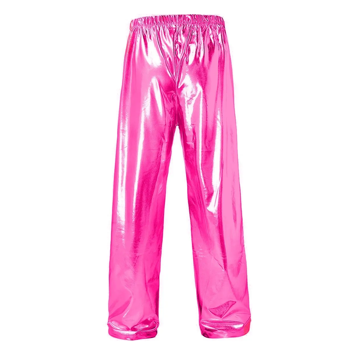 Red Men's Shiny Trousers, Fashion Casual Pants, Gold Blue Green Silver Available Men Pant, Size S,M,L,XL,XXL,3XL