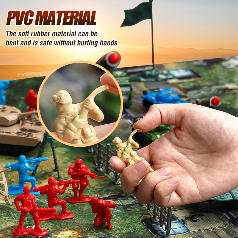

Military Soldier Model Suit Simulation Tank Combat Fighter Jet Pull Back Car Vehicle Model Collection Toy Kid Boy Birthday Gift