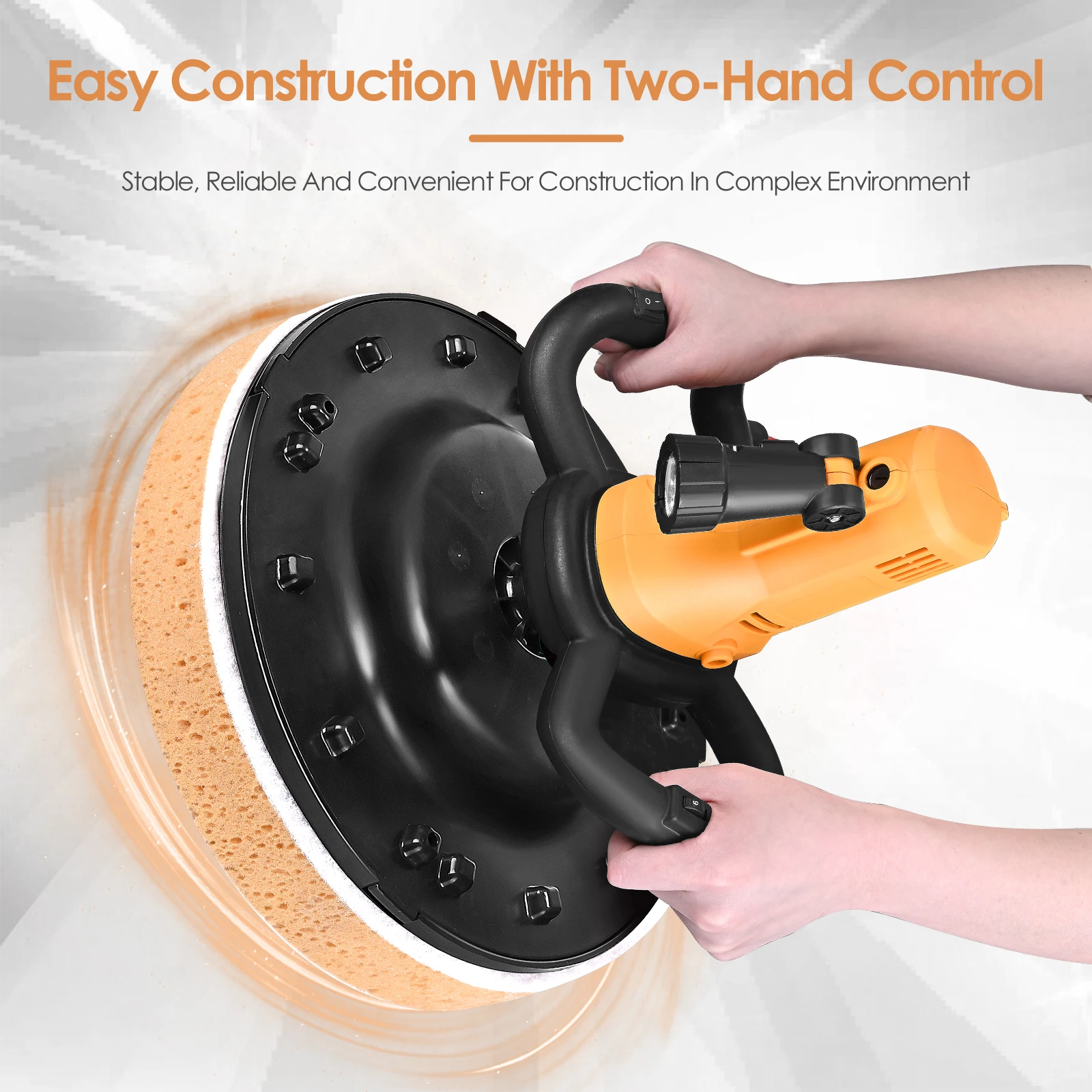 1700W Electric Trowel Wall Smoothing Machine Polishing Machine Concrete Cement Mortar Trowel with Portable Concrete Drill Mixer