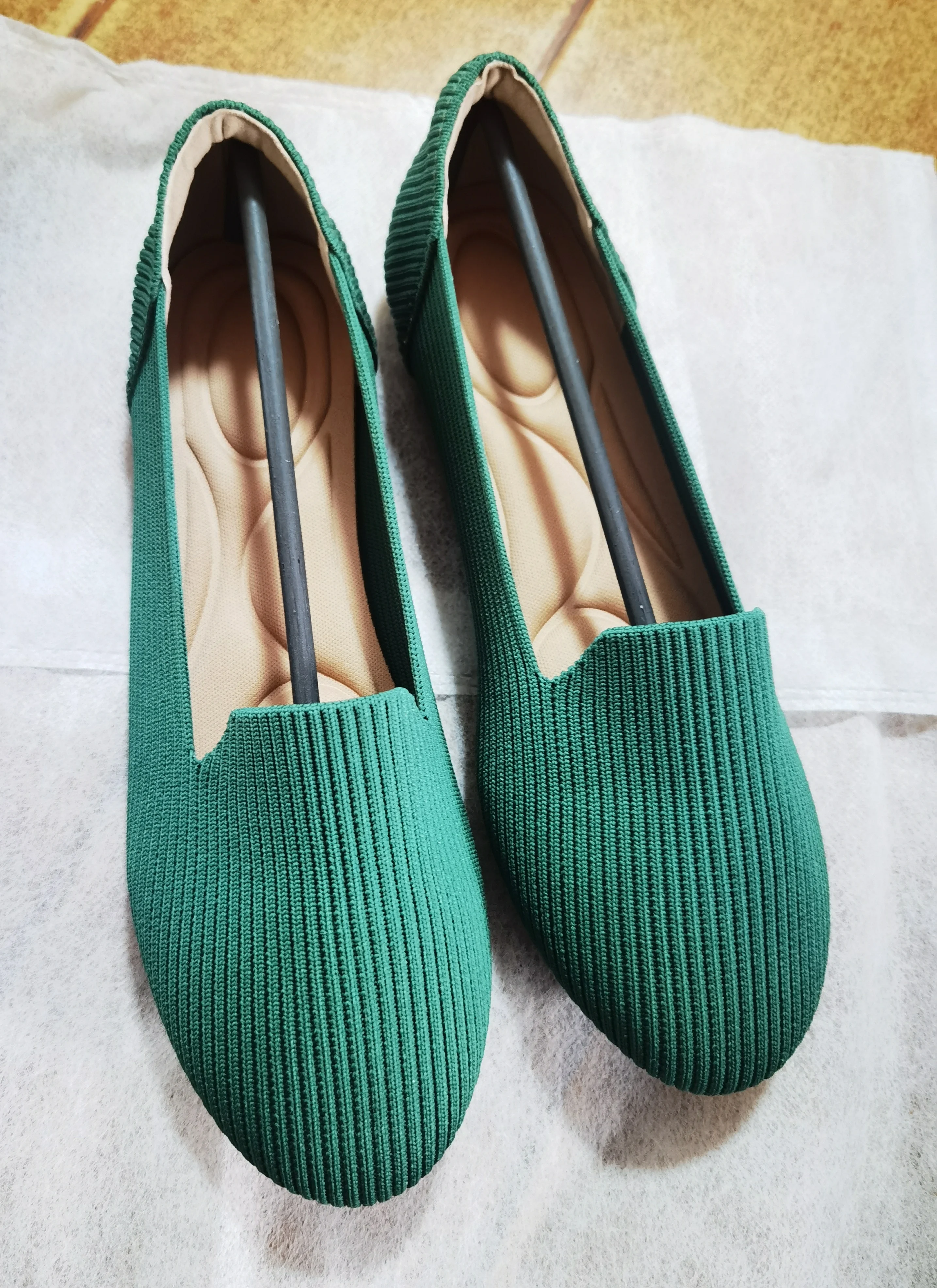 Maggie\'s Walker Women\'s Woven Slip-on Knitted Flats Spring Shallow-mouth Casual Loafers Size 35~43