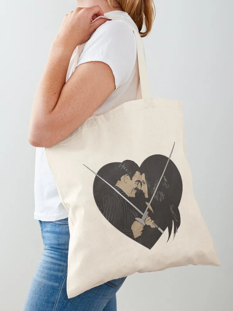 Morticia and Gomez Tote Bag shopping cart bags Women's shopper bag shopping bags foldable women bag