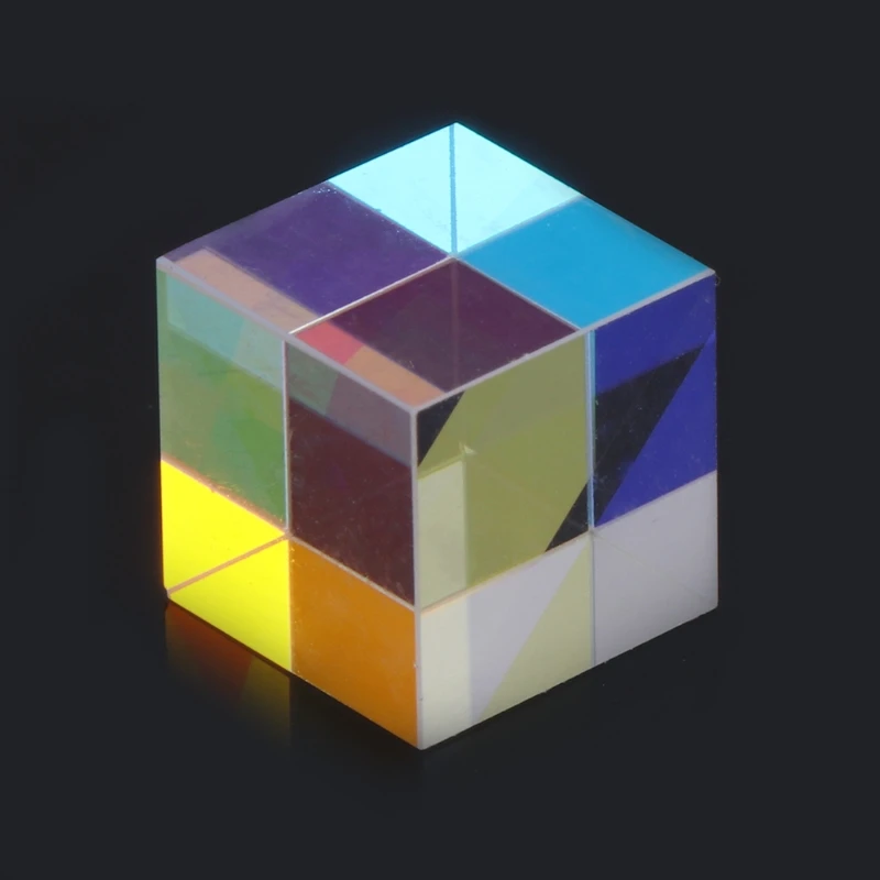 M6CF Color Cube Crystal Glass Cube RGB Dispersion Prism Multi-Color  and Desktop Decoration 405nm~ 450nm  Diode 5W