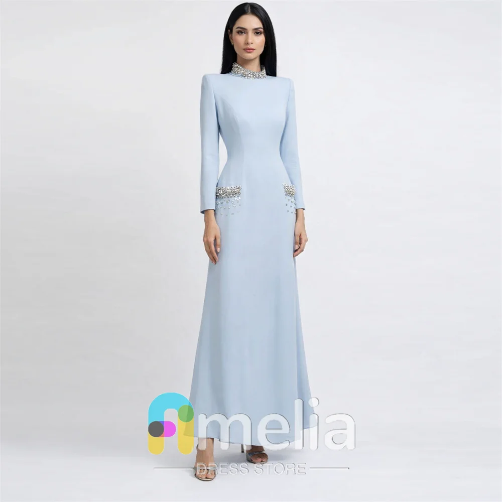 Amelia A-Line Evening Dress with Drill luxurious Prom Dressees For Women Wedding Party Formal Gowns Arabia