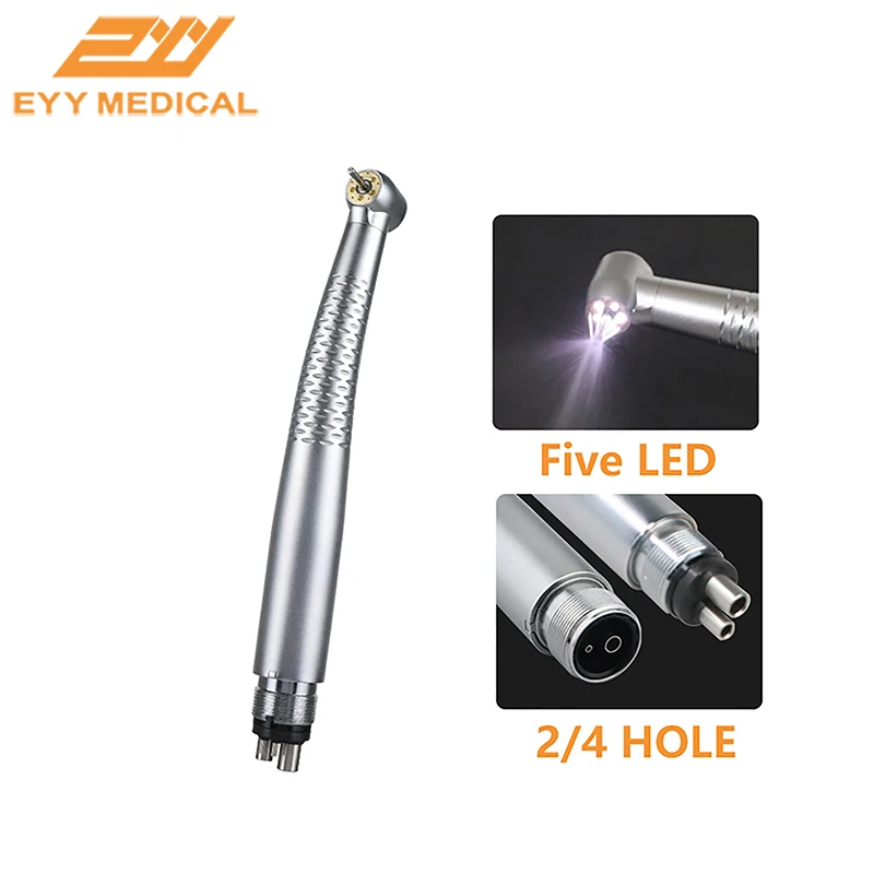 

Dental High Speed HandPiece 5 LED Lamp Air Turbine 5 Water Spray Shadowless Light Standard Head Dental Tips Dentist Instrument