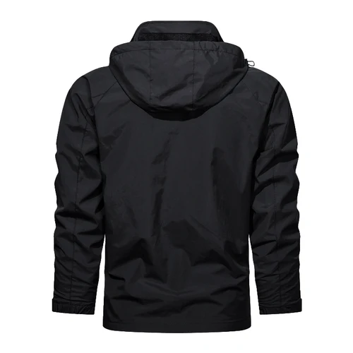 남성용 후드 재킷, 방풍 단색, 경량, 다목적 캐주얼 아우터 
