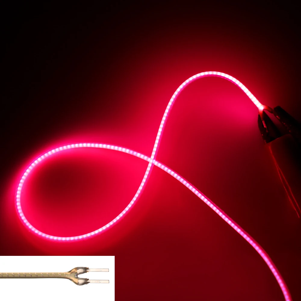 1.5mm Electrod on Same End Flexible LED Filament for LED Bulb DIY 300mm DC 3V Lamp DIY Parts Pink Warm White Red Can-not-CUT