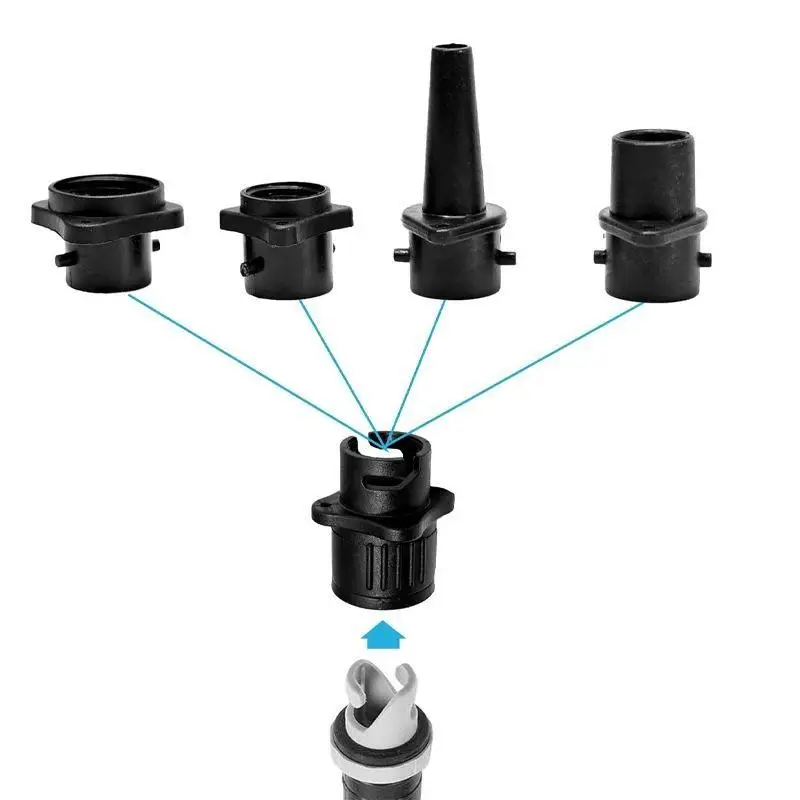 Air Valve Adaptor Kit Multi-Size Fit Universal Inflation Adapter for SUP Board Kayak Paddle Boat Fishing Raft