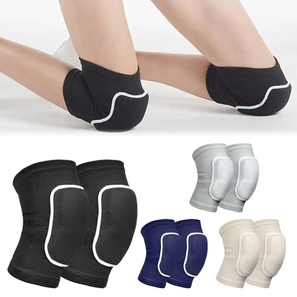 1Pair Kids Knee Pad Dance Volleyball Pads Sponge Kneepads Brace Soft Breathable Elastic Protector For Girls Boys Skating Cy X3F1