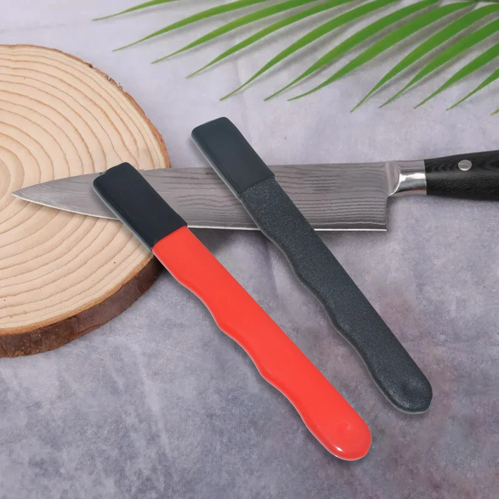 Mini Portable Knife Sharpener with Lid Knife and Scissor Sharpener Multifunction Garden Shear Scissors Sharpener Outdoor Tools