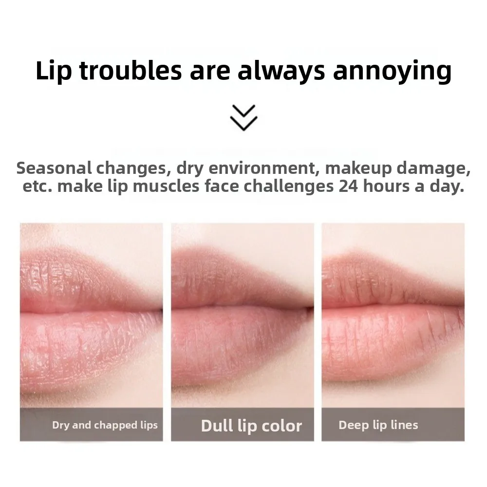 جديد مكافحة متصدع ترطيب الشفاه بلسم مغذي ترطيب الشفاه الألوة بلسم الفراولة طويلة الأمد العناية بالشفاه قناع الشفاه العناية بالشفاه #5