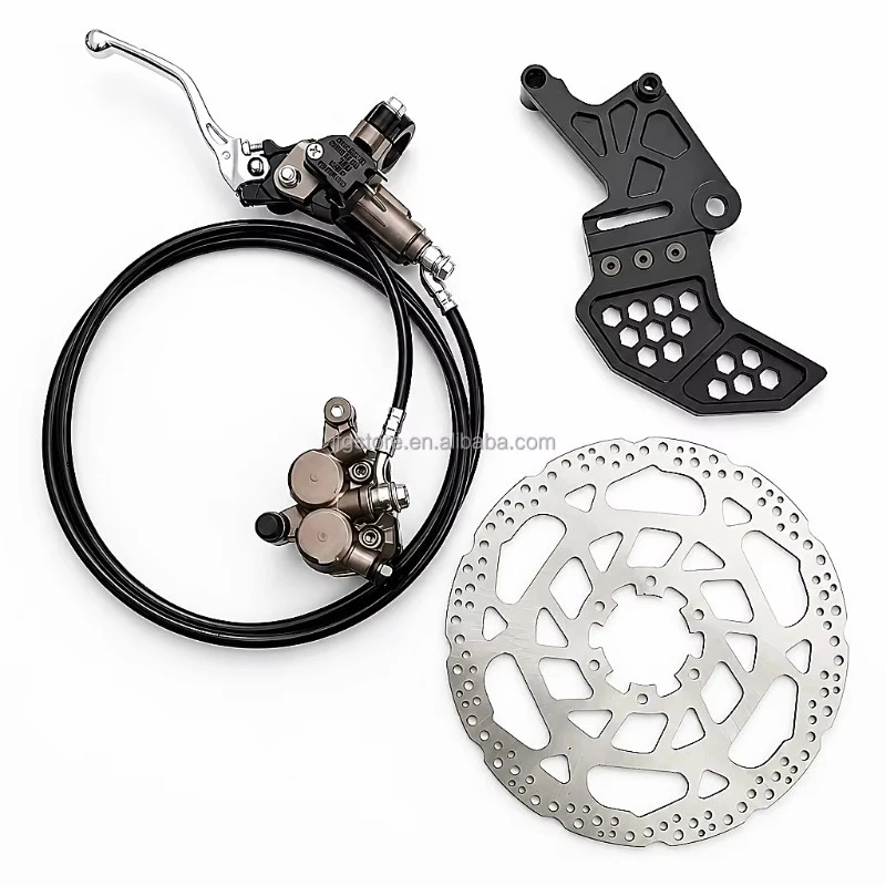 Rear Brake Assembly Motorcycle Disc Brake Bracket Hydraulic Brake Set Custom Laser Logo for Electric Dirt Bike