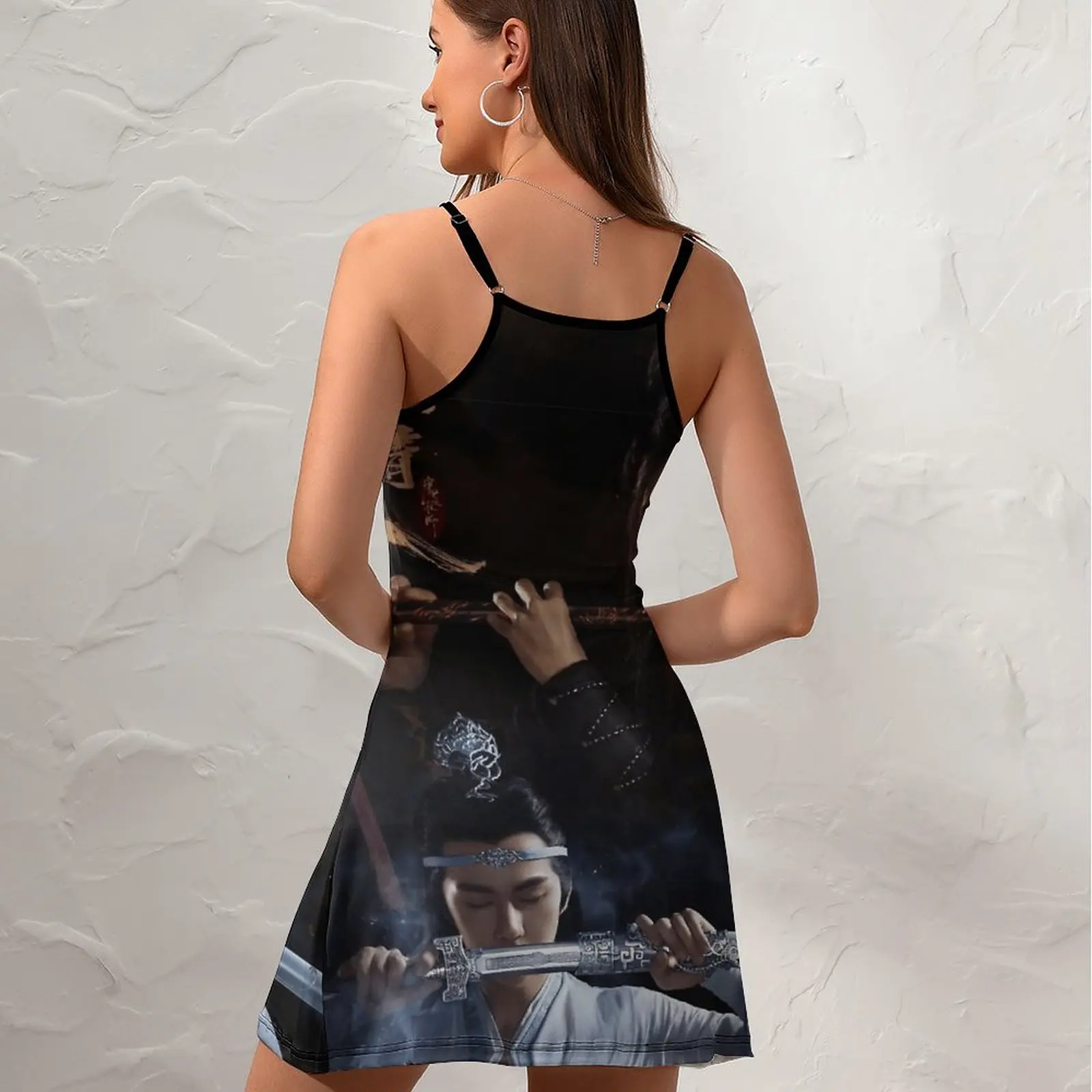 Exotic  Woman's Gown Strappy Dress The Untamed Bromance Poster  Acrylic Block  Women's Sling Dress Casual Graphic Cocktails Humo