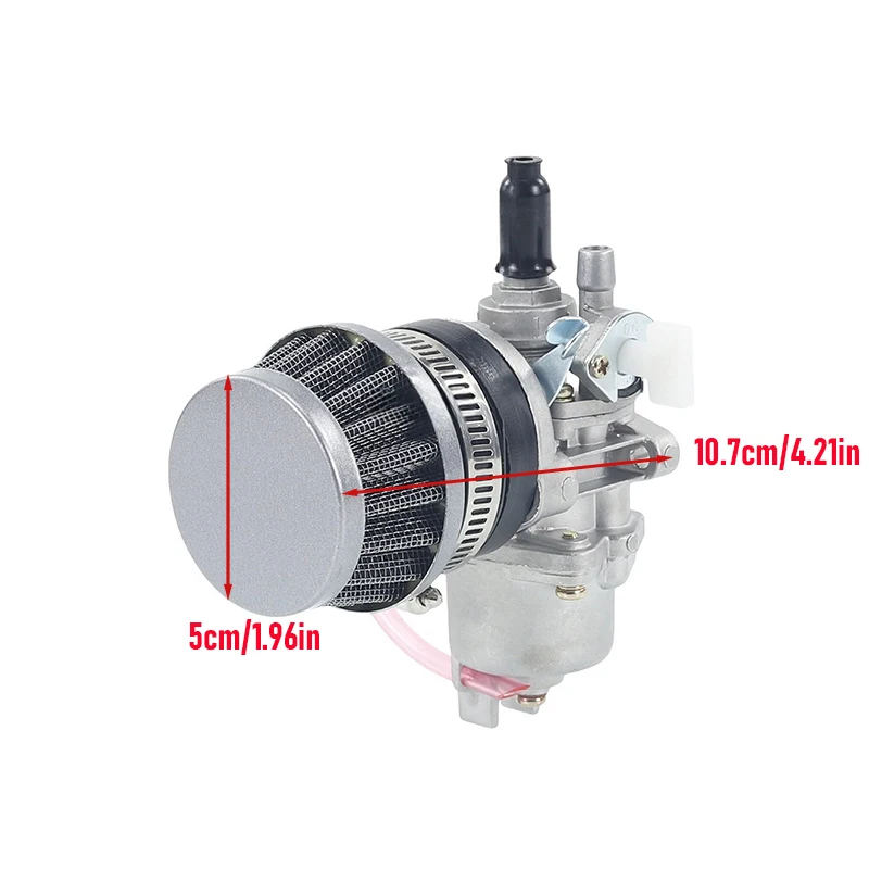 Carburetor Carb Carby + Air Filter Stack for 47cc 49cc Mini Moto Dirt Pocket Bike ATV Quad Go Kart Minimoto