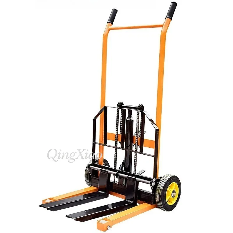Mini Stacker Manual Hydraulic Pallet Truck Forklift Smooth Lifting For Workshop Cargo Stacking Pallet Transfer Processing Tasks
