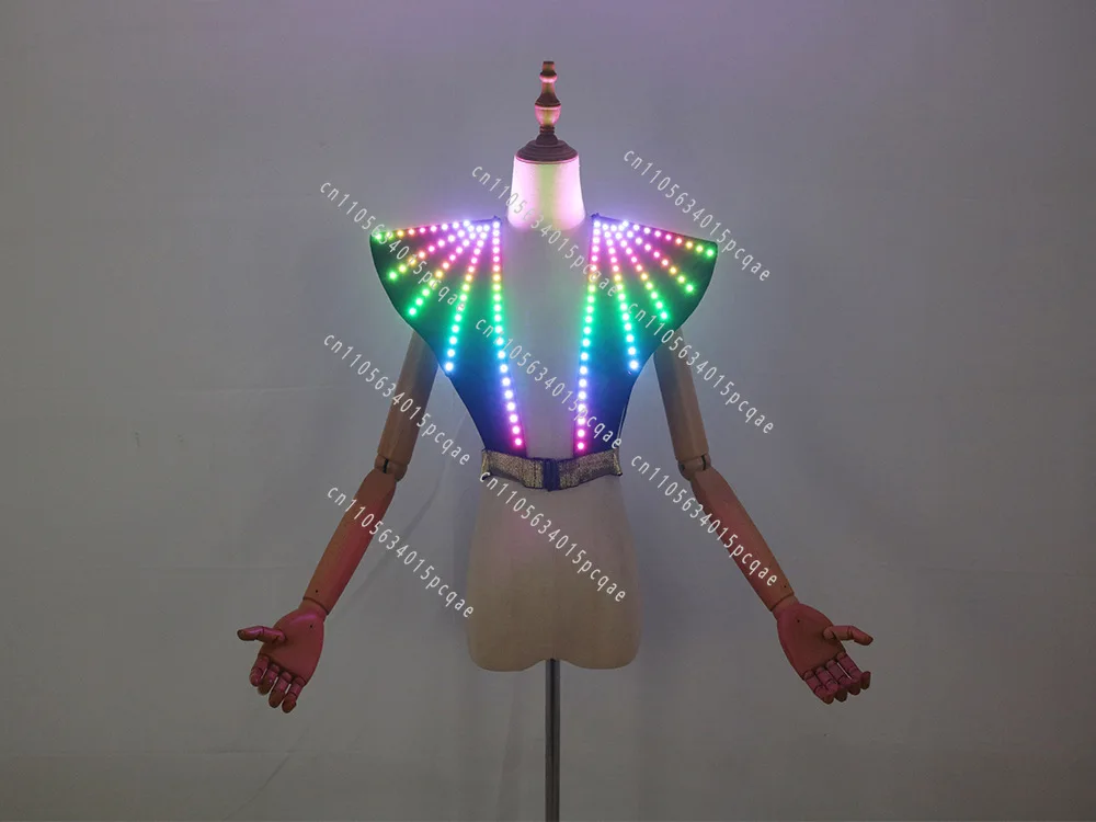 LED Women's Vest, Stage Gogo Performance Clothes, Annual Meeting KTV Fluorescent Atmosphere Clothes