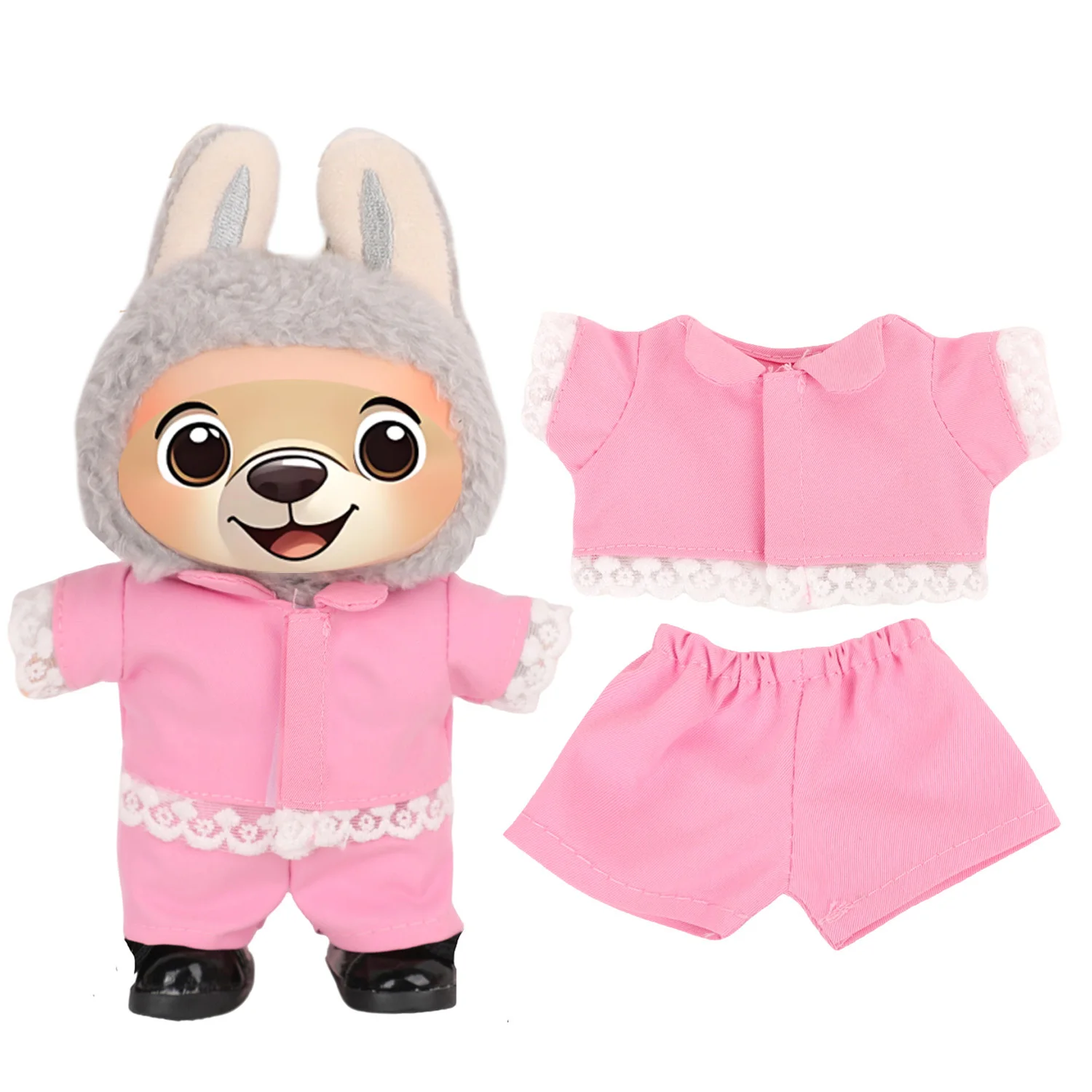 

17 см Labuabu V1 V2 кукольная одежда, модная футболка и брюки, комплект, платье, корейский идол, модная одежда для кукол «сделай сам», аксессуары, игрушка в подарок