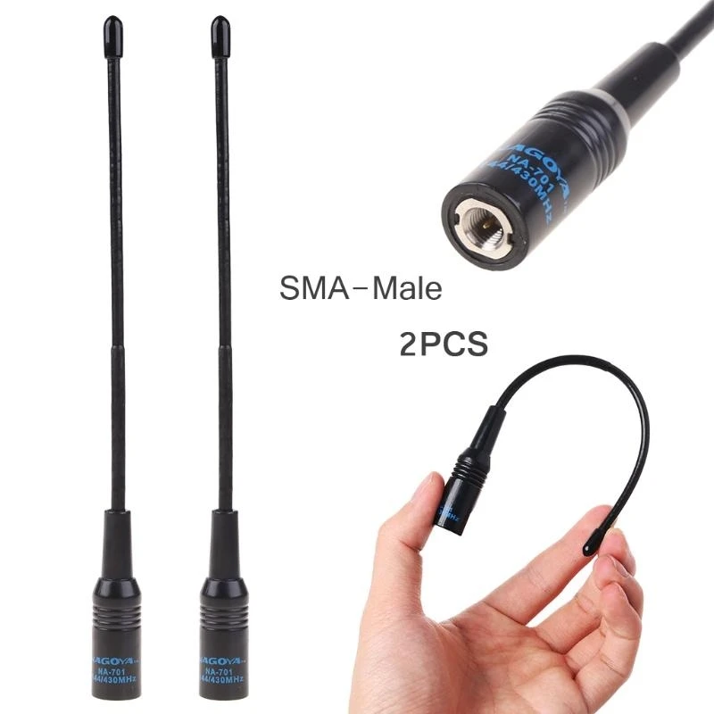 W89C 2X SMA-MALE Elastyczna antena 144/430 MHz NA-701 Podwójna pasmo YAESU VX-3R7R Radio