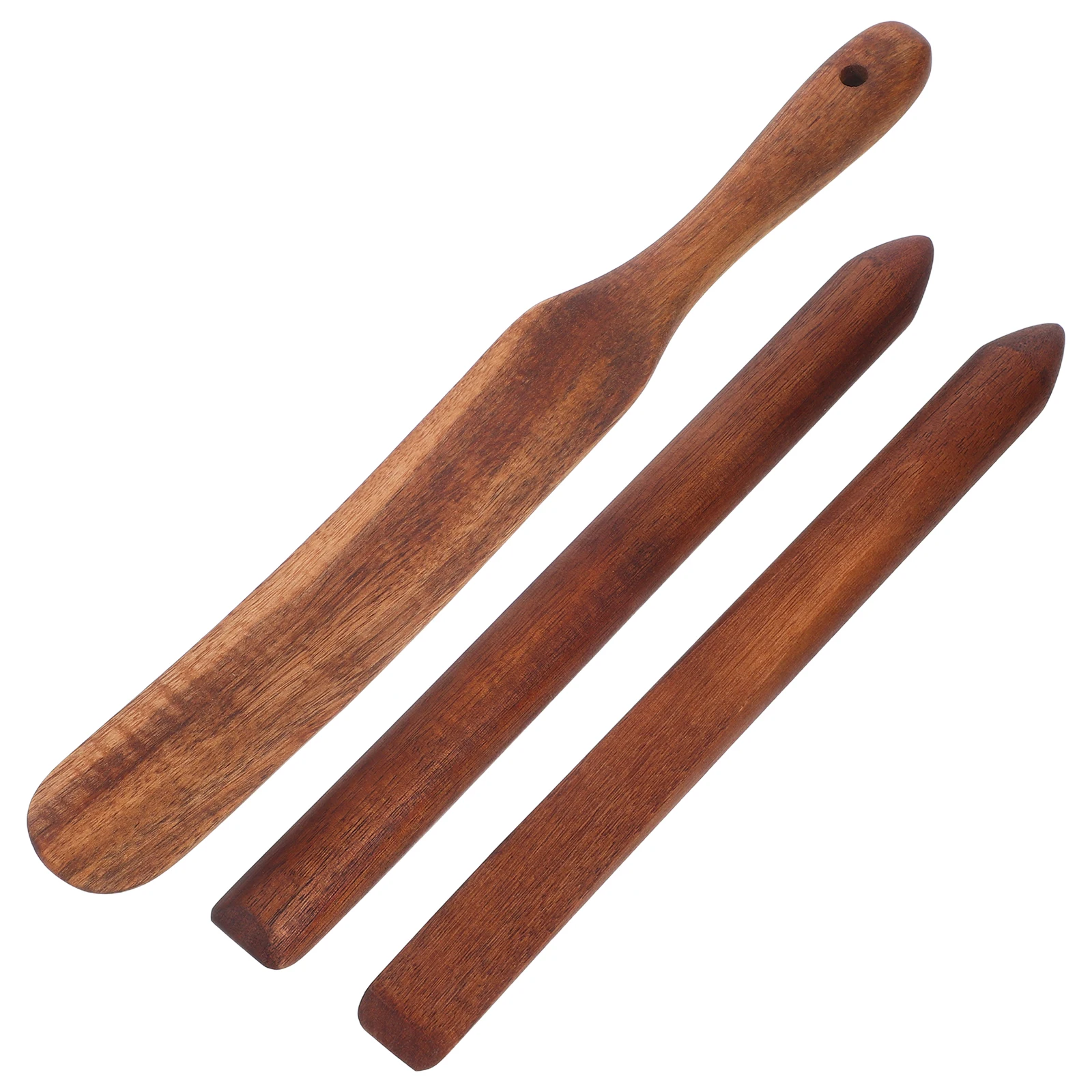 

3Pcs Acacia Wood Sourdough Mixing Stick Comfortable Grip Baking Tool Bread Paddle Kitchen Utensils Wood Sourdough Stir Stick