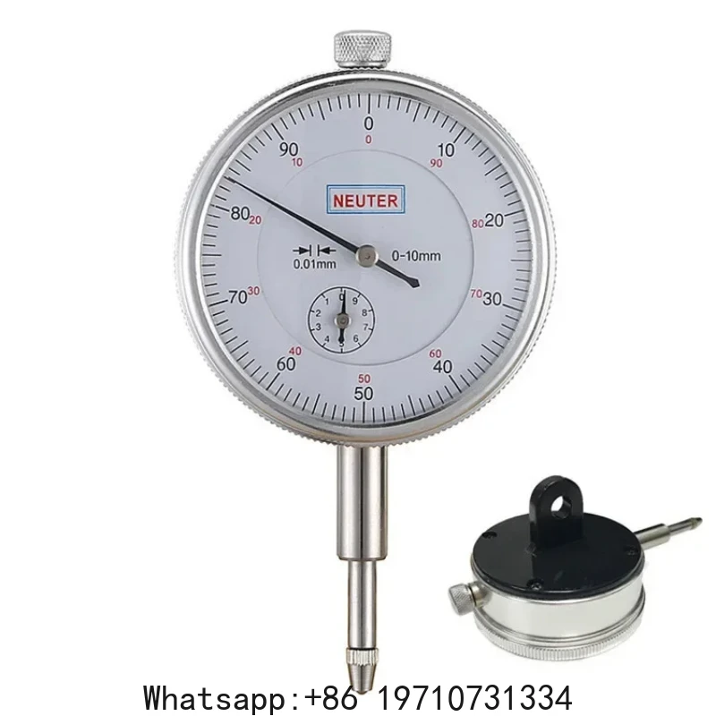 0-10mm/0.01mm Mechanical Indicator Gauge Dial Indicator With Lug Back Precision Measurement Gauge Percentimeter