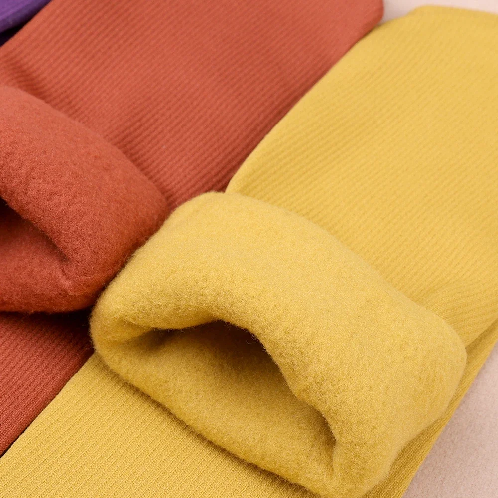 Calcetines gruesos de lana para mujer, medias cálidas suaves y cómodas, de Color sólido, para el hogar, para dormir, 1/5 pares