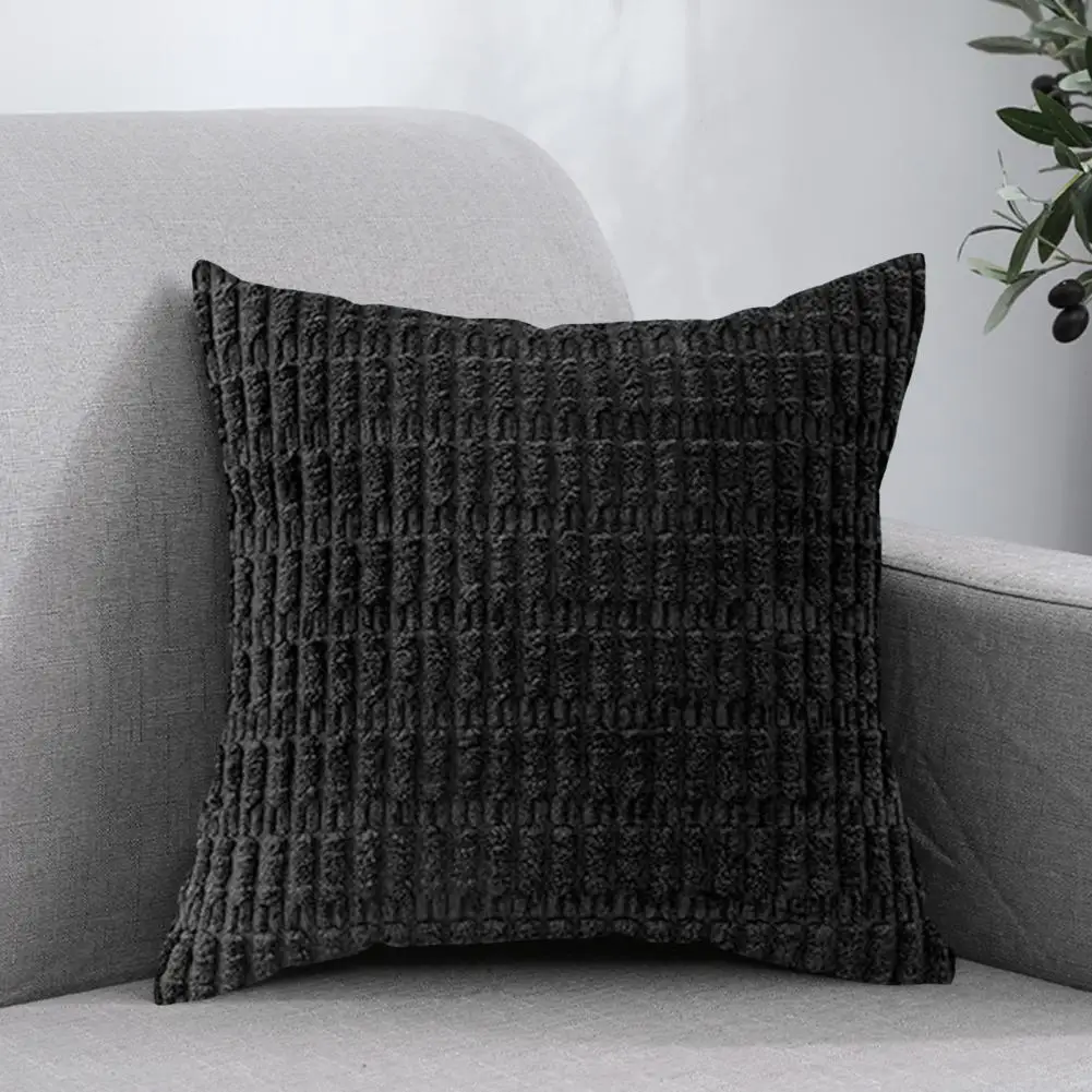 Corduroy Pillow Cover Soft Corduroy Pillow Cover Soft Corduroy Pillowcase with Hidden Zipper Wheat Ear Grain Texture Square