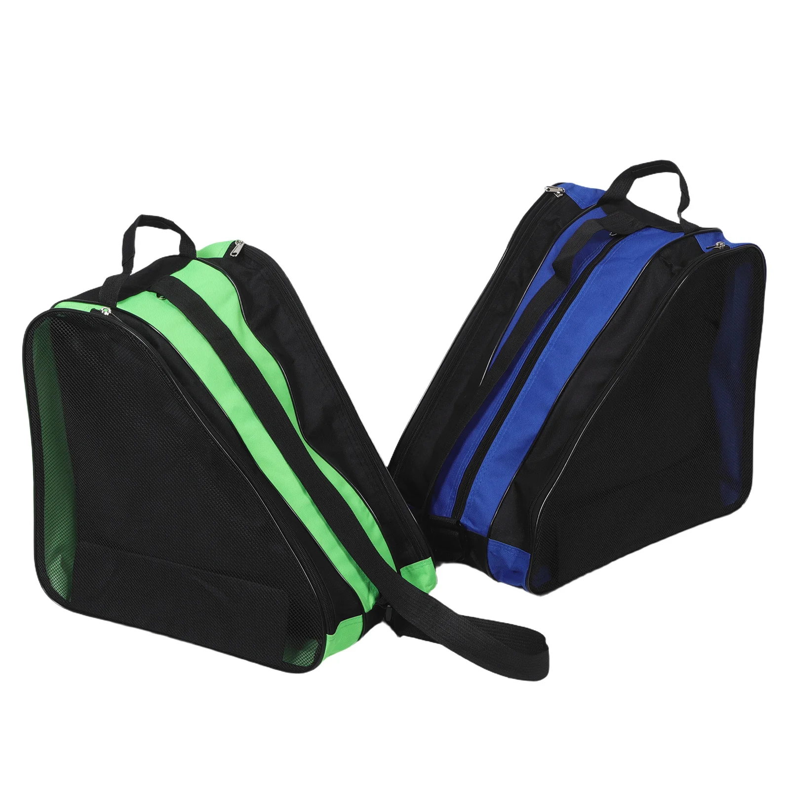 2Pcs Roller Skate Bag Breathable Weather Resistant Thickened Fabric Adjustable Shoulder Strap Roller Storage Backpack