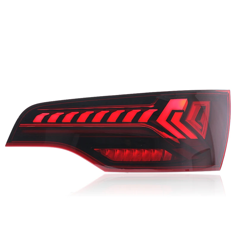 LED Tail Lamp Fit Audi Q7 2006-2015, Integrated Daytime Running Light Brake Reverse Stop Light Assembly