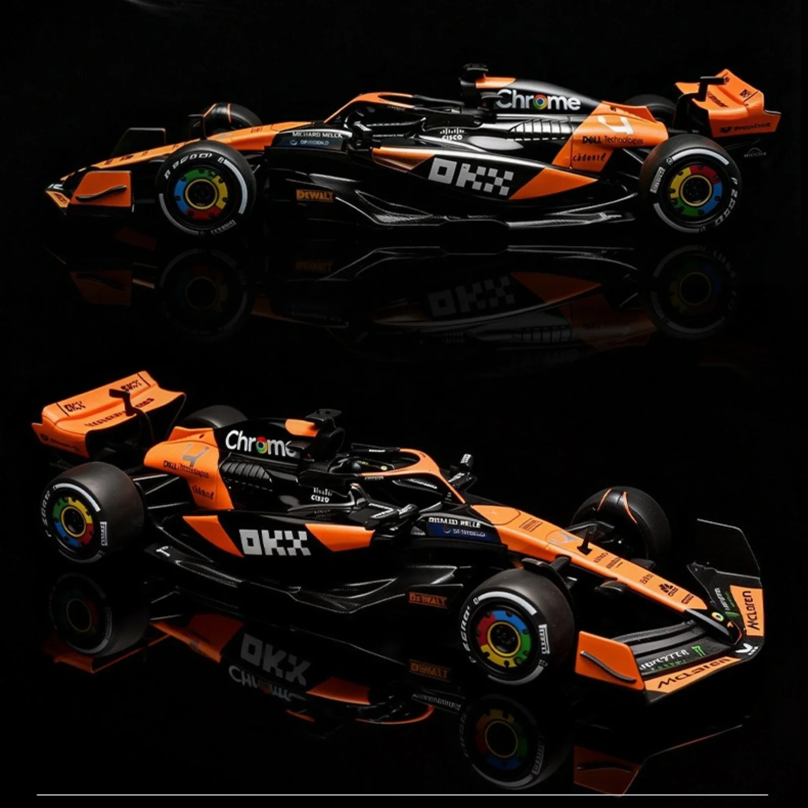 Modelo de coche de carreras de aleación de Fórmula F1, adorno coleccionable de simulación, regalos para novio, 1:24