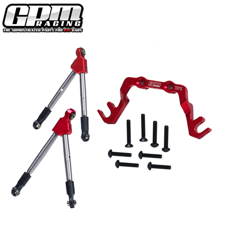 GPM Alu 7075 Front Tie Rods With Stabilizer For C Hub For TRAXXAS 1/10 Slash 4X4 LCG-68086-21