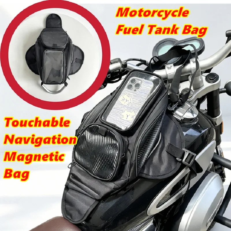 Magnetic Tank Bag - Manyetik Dokunmatik Ekranlı Navigasyon Motosiklet Tank