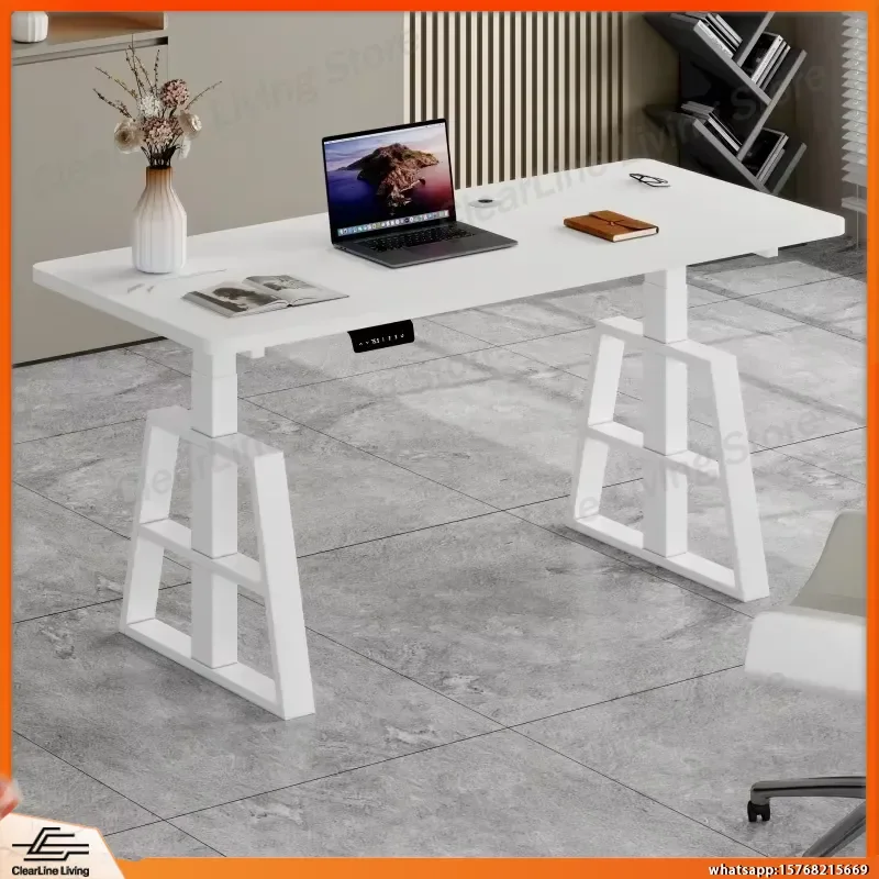 Electric Height Adjustable Gaming Desk Dual Motor Smart Computer Desk with Memory Function Ergonomic Standing Desk for