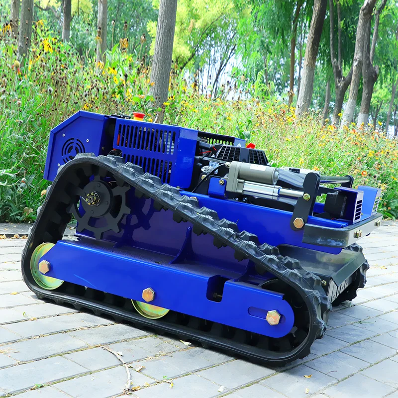 Customized  China New Design Self-propelled Crawler Lawn Mower AWY-550 224cc Automatic Remote Control Lawn Mower