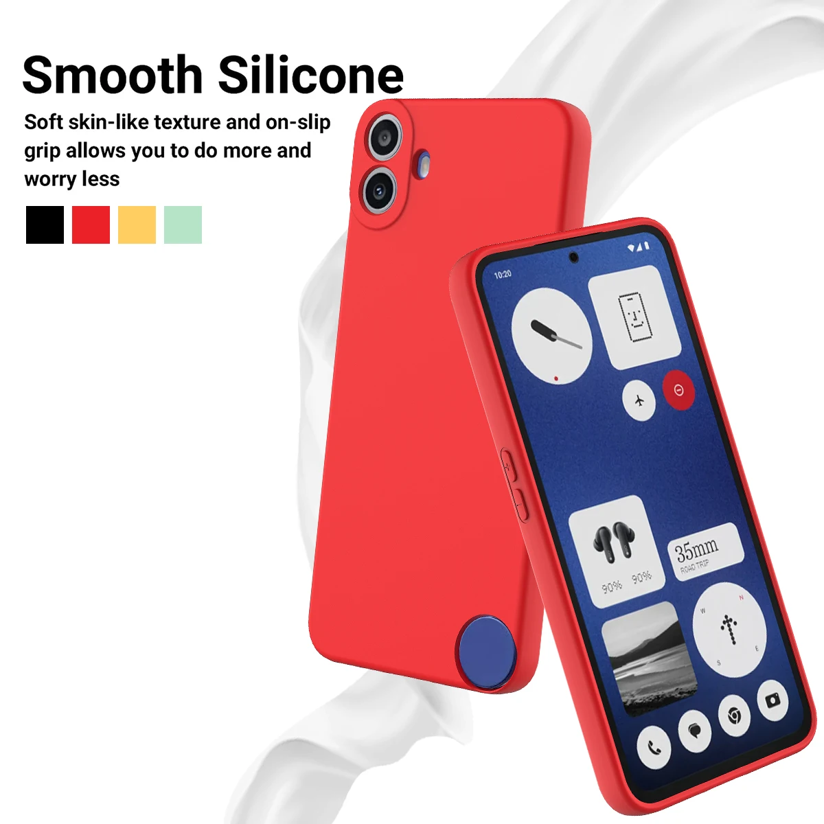 Silicone Case For Nothing CMF Phone 1 Lanyard Case Skin-feel Ultra-thin Soft Anti-fall Shockproof Cover For Nothing CMF Phone 1