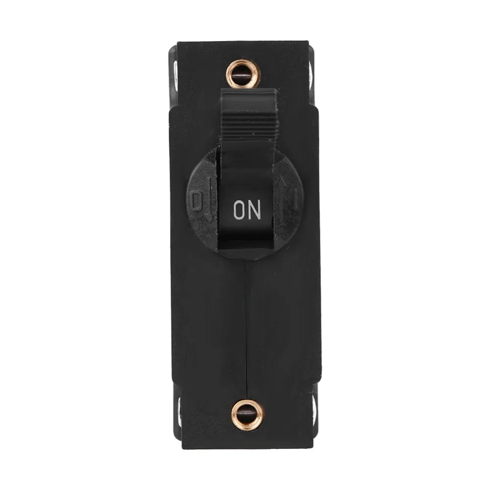 

Switch Device Black Circuit Breaker DC/AC Breaker Manual Reset Toggle Reset Switch Manual ON/OFF Switch Electrical Safety