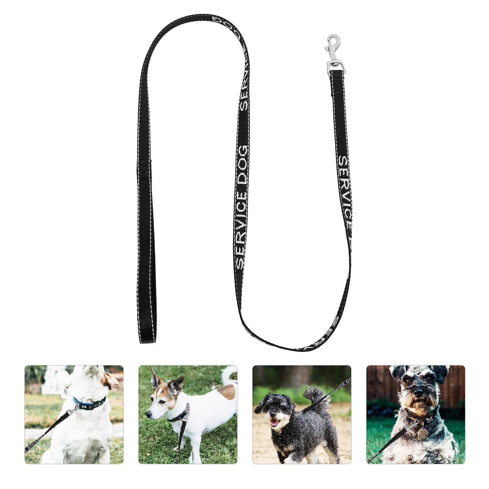 

Service Dog Leash Lightweight Wear-resistant Puppy Accessory Universal Practical Pet Multi-function Nylon
