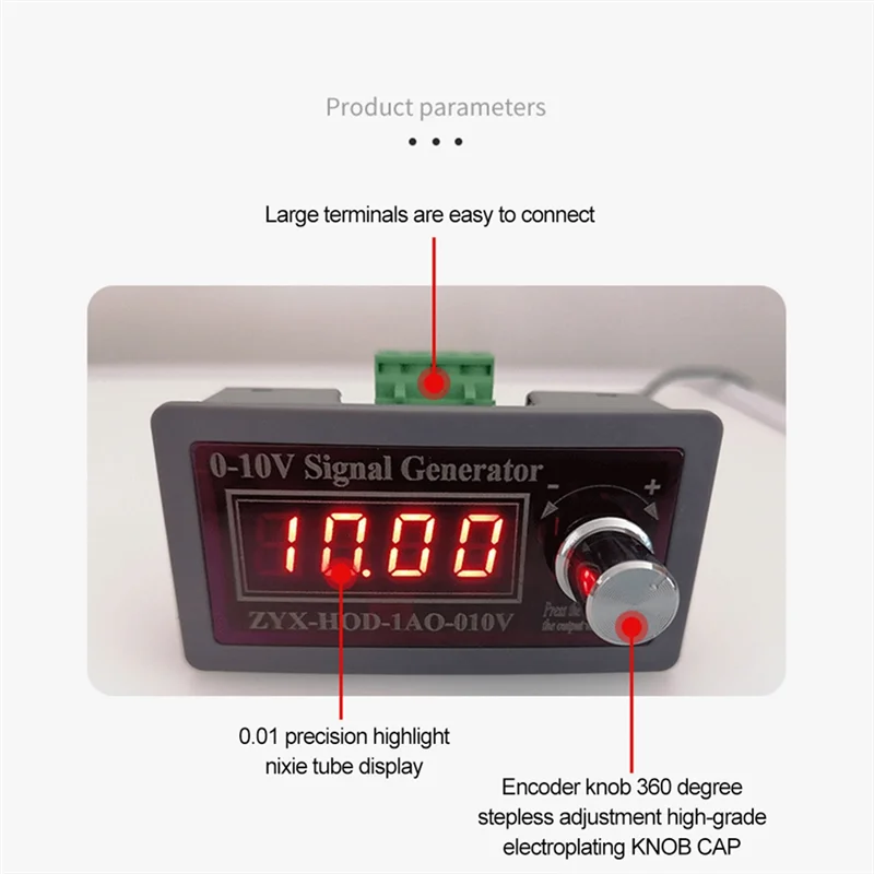 AA88 Adjustable Voltage Analog Simulator 0-10V 5-10V Voltage Signal Generator Signal Sources PLC Signal Control